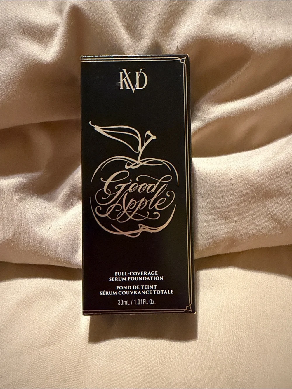 KVD Good Apple Full-Coverage Serum Foundation - Black Packaging